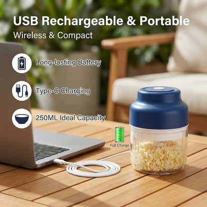 Mini Electric Food Chopper | One-Touch Kitchen Cutter