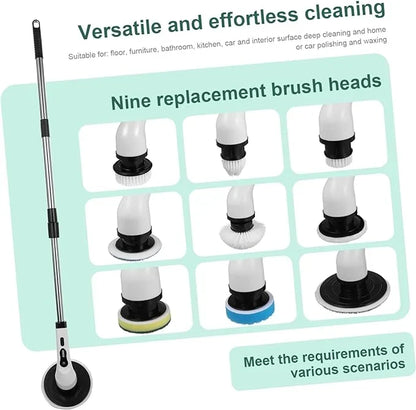 9-in-1 Electric Spin Scrubber with 9 Heads